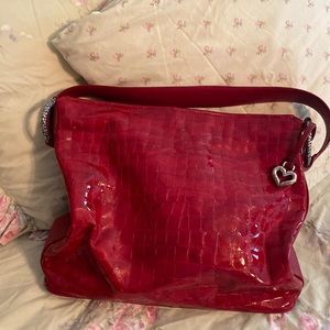 Brighton, Patton leather red small tote
